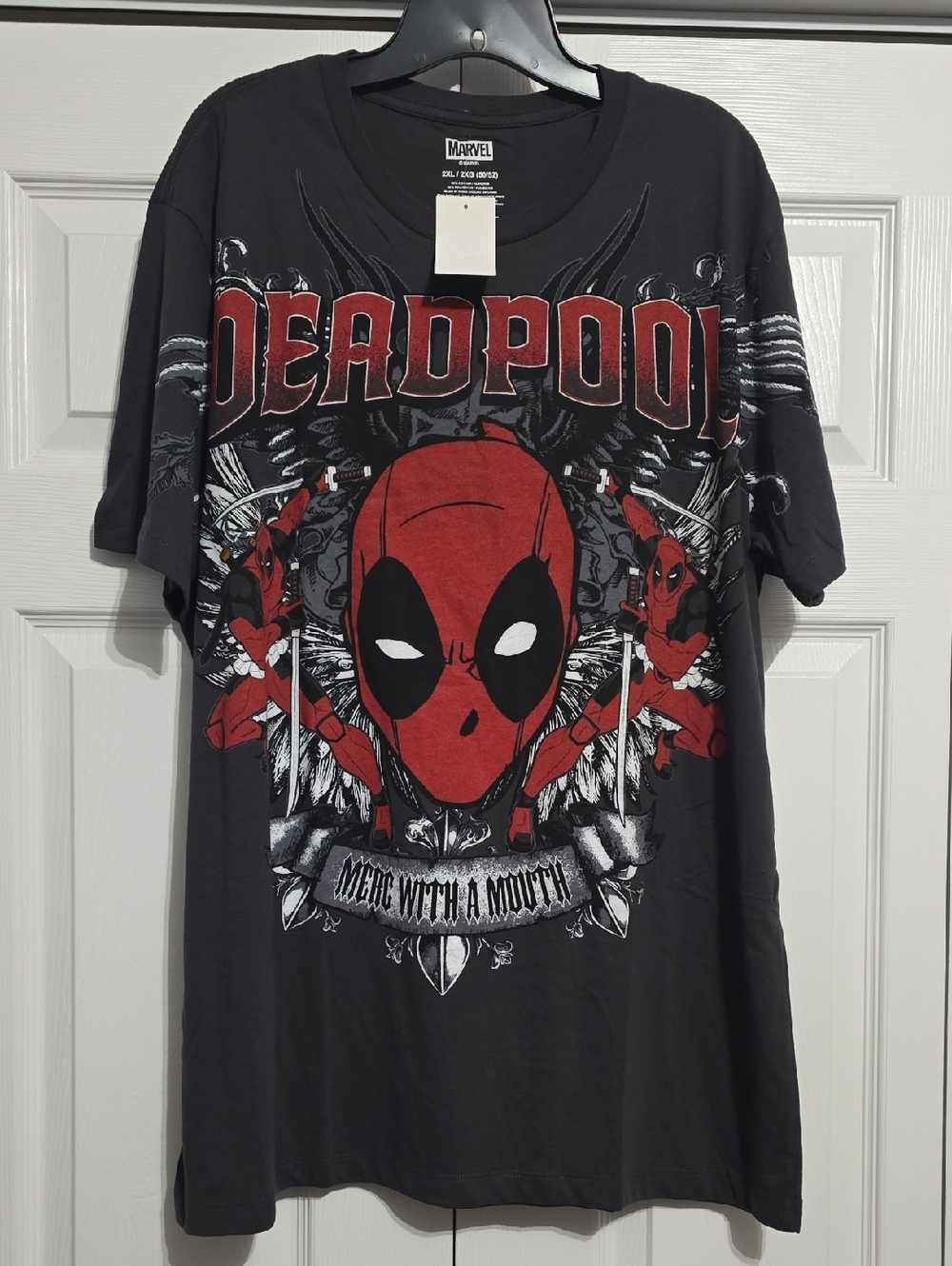 🆕️ Marvel Deadpool Graphic Tee - Black & Red
